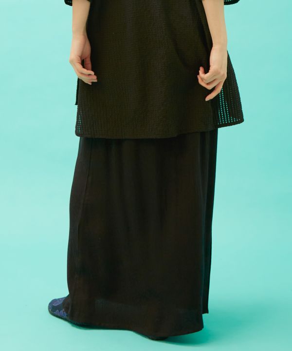 KIKU NISHIKI - Kimono Wrap Skirt by Kaya - Ametsuchi