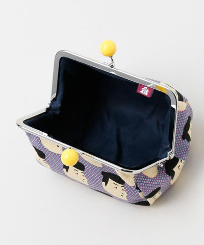 Pop Ukiyoe Rounded Gamaguchi Clasp Pouch