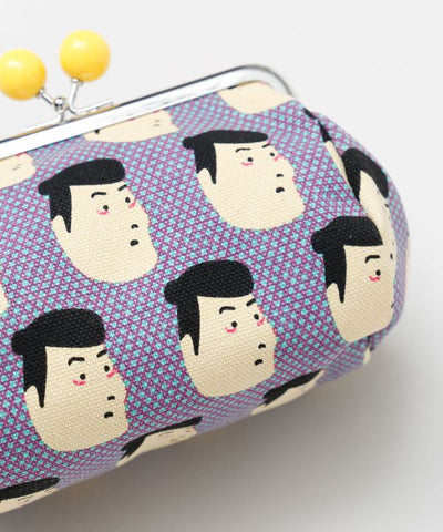 Pop Ukiyoe Rounded Gamaguchi Clasp Pouch