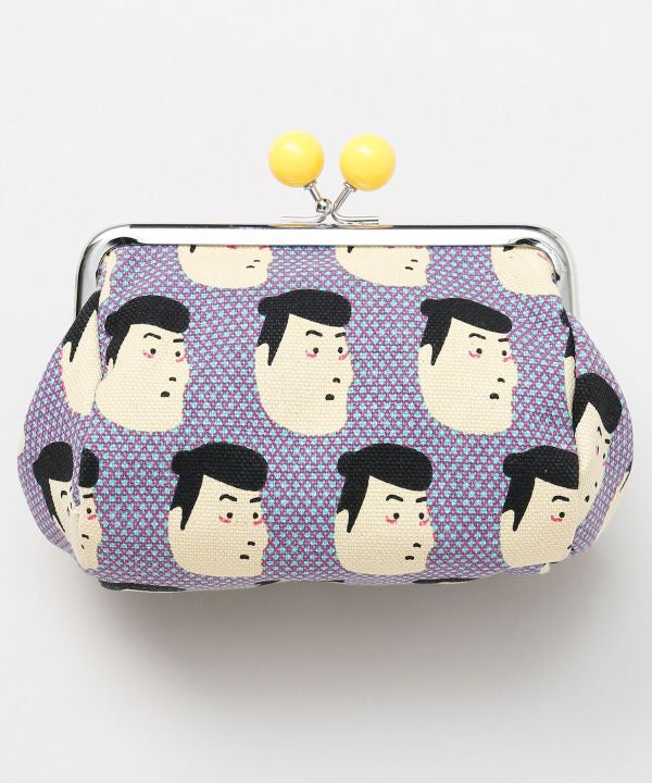 Pop Ukiyoe Rounded Gamaguchi Clasp Pouch