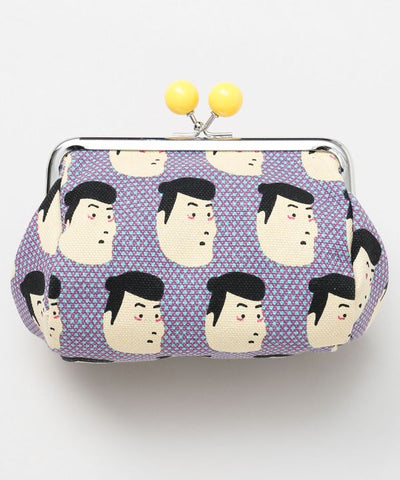 Pop Ukiyoe Rounded Gamaguchi Clasp Pouch