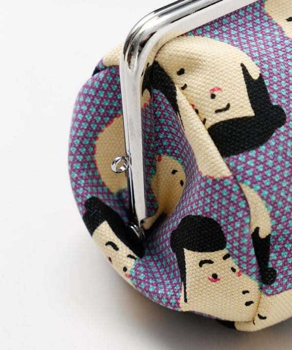 Pop Ukiyoe Rounded Gamaguchi Clasp Pouch