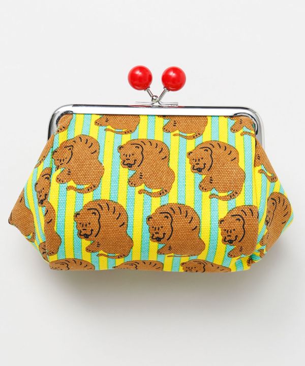 Pop Ukiyoe Rounded Gamaguchi Clasp Pouch