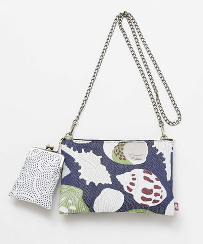 Suzukaze - Japanese Pattern Sacoche and Gamaguchi Pouch Set by Kaya - Ametsuchi