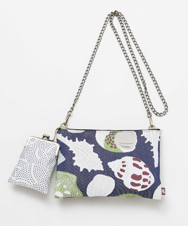 Suzukaze - Japanese Pattern Sacoche and Gamaguchi Pouch Set by Kaya - Ametsuchi