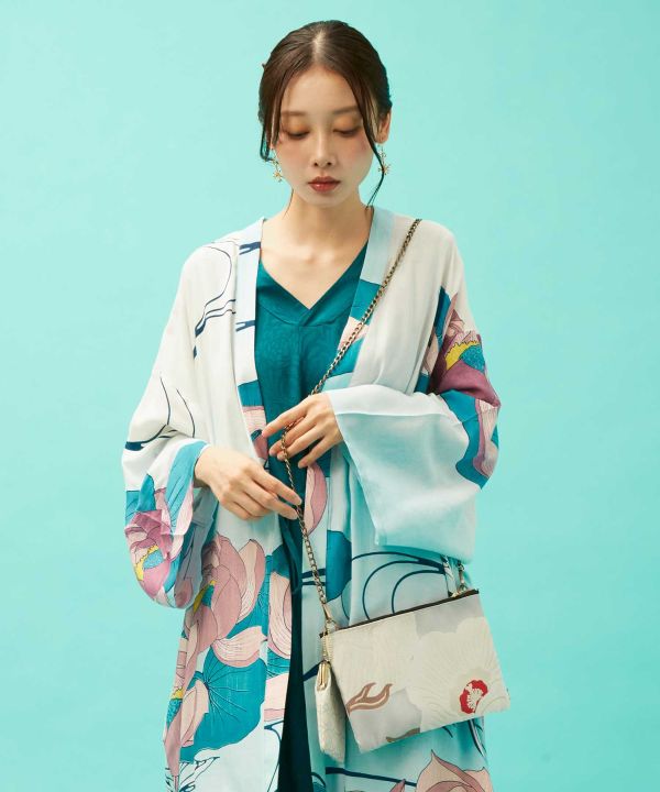 Suzukaze - Japanese Pattern Sacoche and Gamaguchi Pouch Set by Kaya - Ametsuchi