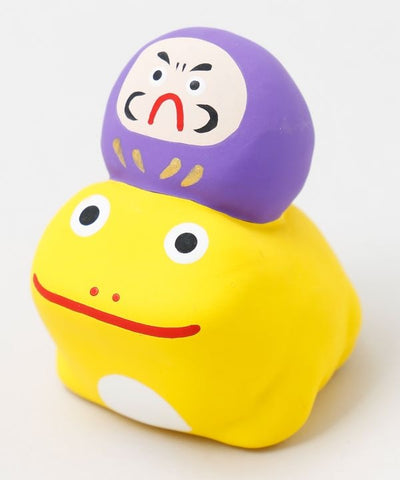 Daruma Frog Lucky Bell by Kaya - Ametsuchi