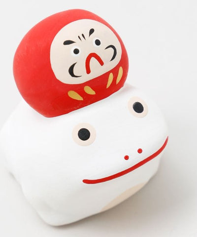 Daruma Frog Lucky Bell by Kaya - Ametsuchi