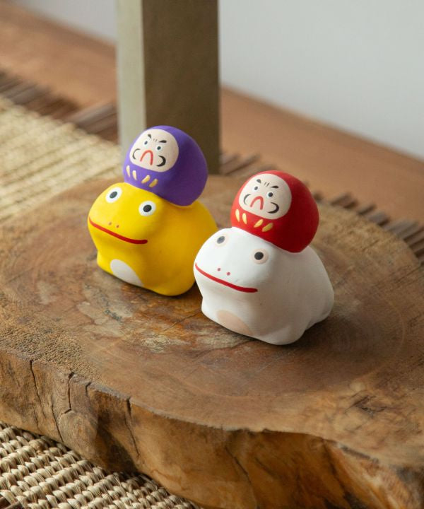 Daruma Frog Lucky Bell by Kaya - Ametsuchi