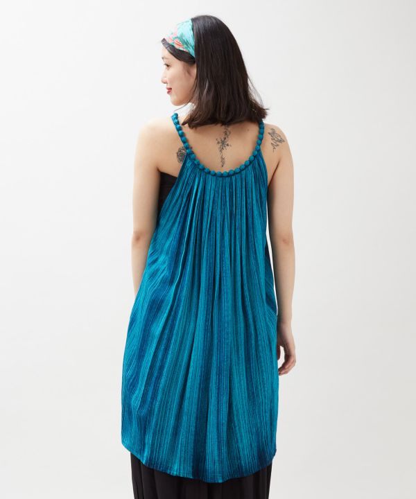 Bali Stripe Beaded Camisole Dress by AMINA - Ametsuchi