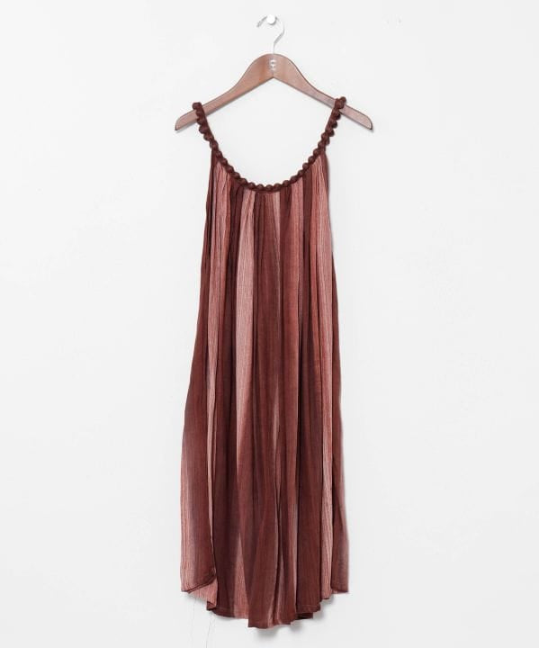 Bali Stripe Beaded Camisole Dress by AMINA - Ametsuchi