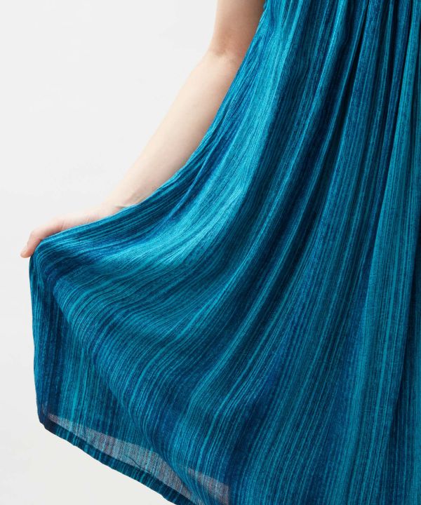 Bali Stripe Beaded Camisole Dress by AMINA - Ametsuchi