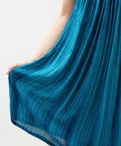 Bali Stripe Beaded Camisole Dress by AMINA - Ametsuchi