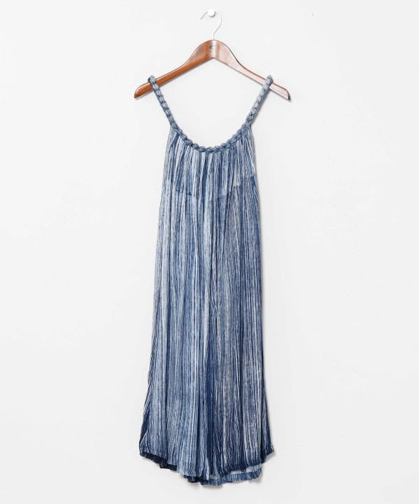 Bali Stripe Beaded Camisole Dress by AMINA - Ametsuchi