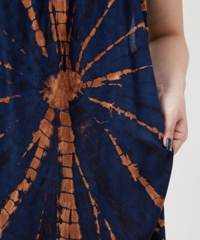 Bali Tie Dye Camisole Dress by AMINA - Ametsuchi