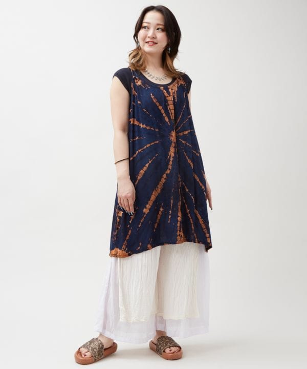 Bali Tie Dye Camisole Dress by AMINA - Ametsuchi