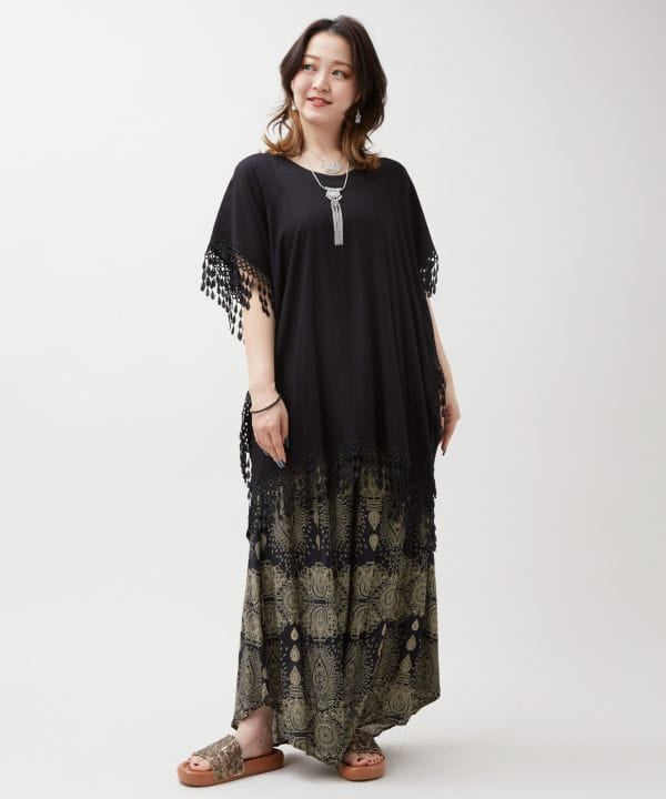 Bali Lace Hem Women Top by AMINA - Ametsuchi