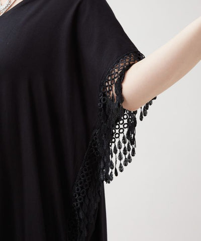 Bali Lace Hem Women Top by AMINA - Ametsuchi