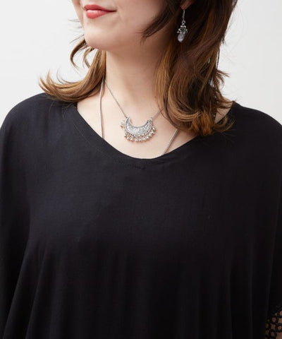 Bali Lace Hem Women Top by AMINA - Ametsuchi