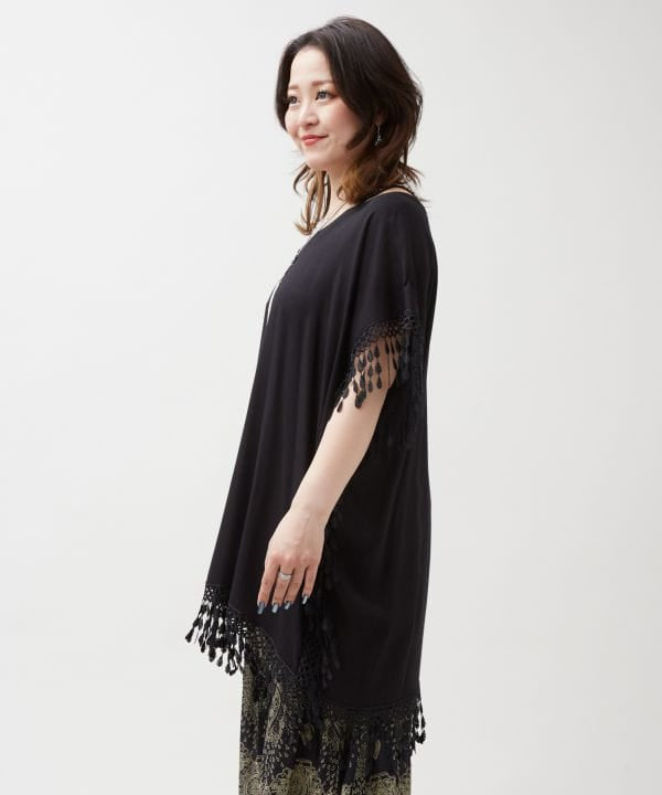 Bali Lace Hem Women Top by AMINA - Ametsuchi