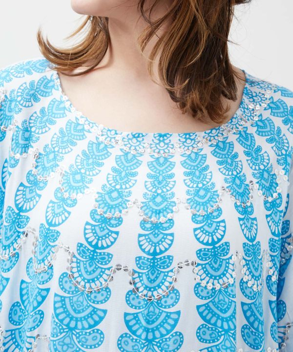 Bali Mandala Rayon Tunic Top