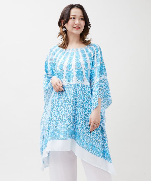 Bali Mandala Rayon Tunic Top