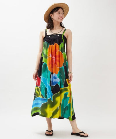 Bali Floral Camisole Layer Dress by AMINA - Ametsuchi