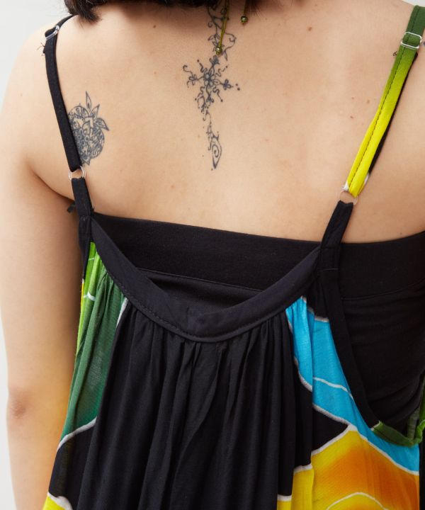 Bali Floral Camisole Layer Dress by AMINA - Ametsuchi