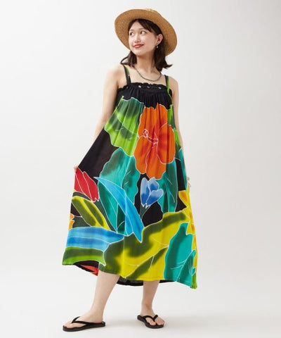 Bali Floral Camisole Layer Dress by AMINA - Ametsuchi