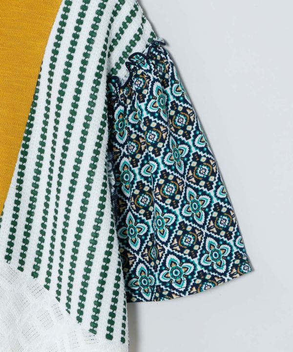 Patchwork Oversized Ethnic Top by AMINA - Ametsuchi