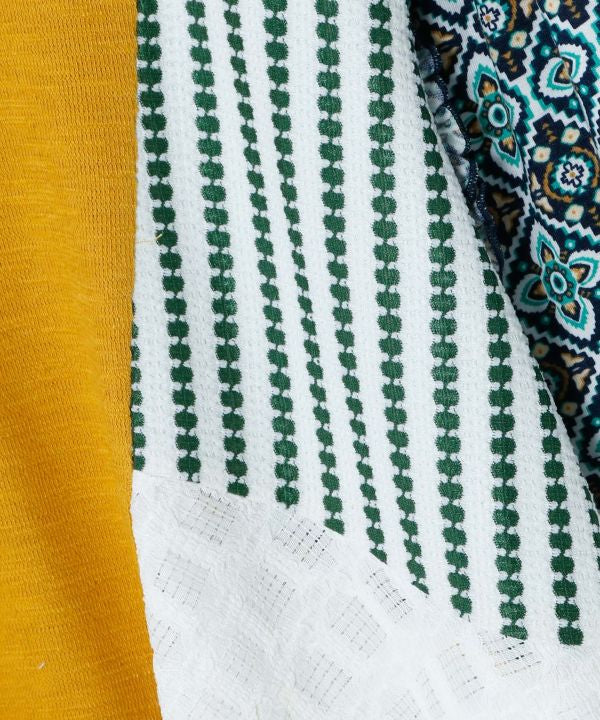 Patchwork Oversized Ethnic Top by AMINA - Ametsuchi