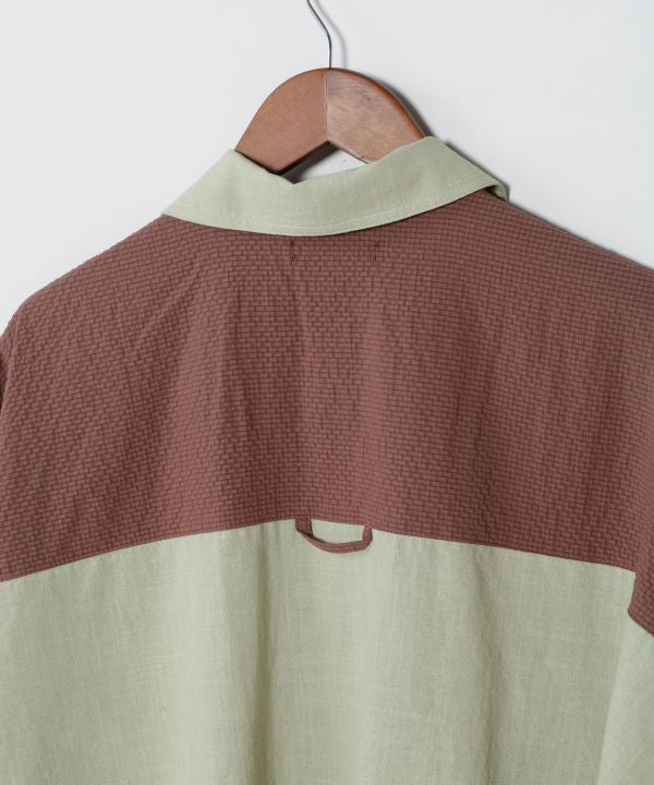 Oversized Patchwork Men Shirt by AMINA - Ametsuchi