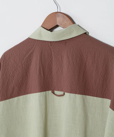 Oversized Patchwork Men Shirt by AMINA - Ametsuchi