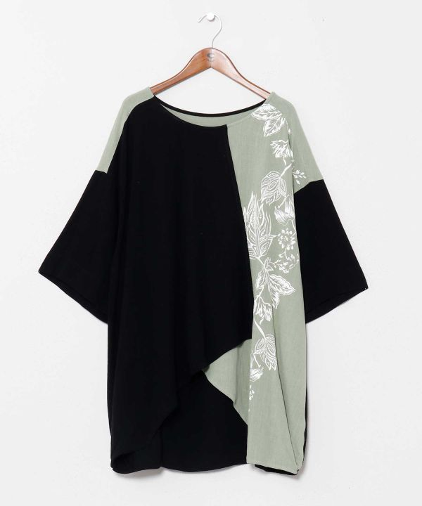 Asymmetrical Pattern Top by AMINA - Ametsuchi