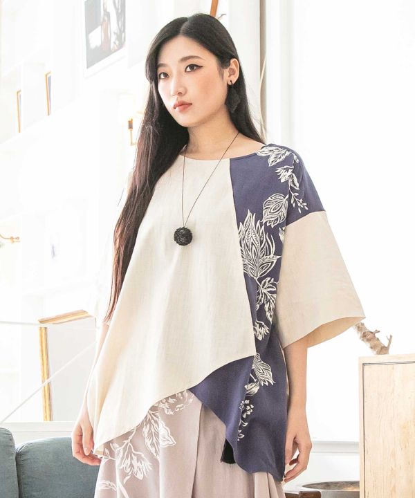 Asymmetrical Pattern Top