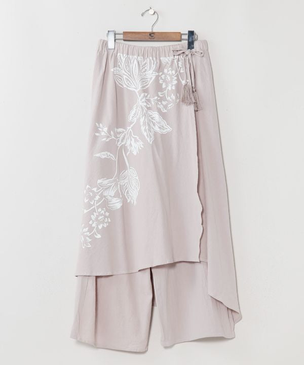 Asymmetrical Wrap Style Pants