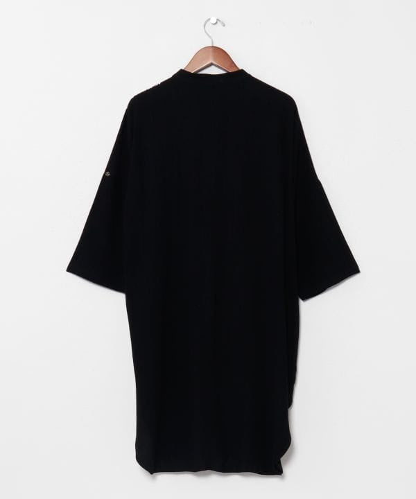 Pattern Stand Collar Long Shirt