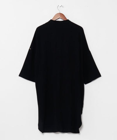 Pattern Stand Collar Long Shirt