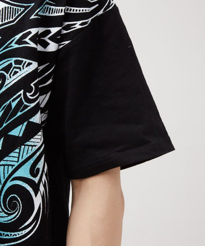 Tribal Pattern Slub T-Shirt by AMINA - Ametsuchi