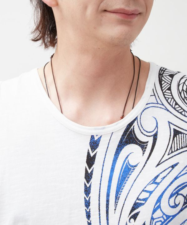 Tribal Print Cotton Tank Top by AMINA - Ametsuchi