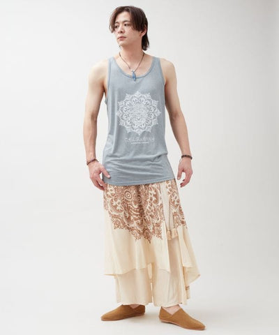 Barong Motif Print Men Tank Top