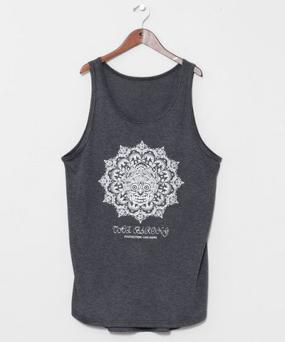 Barong Motif Print Men Tank Top