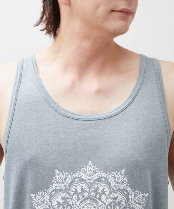 Barong Motif Print Men Tank Top
