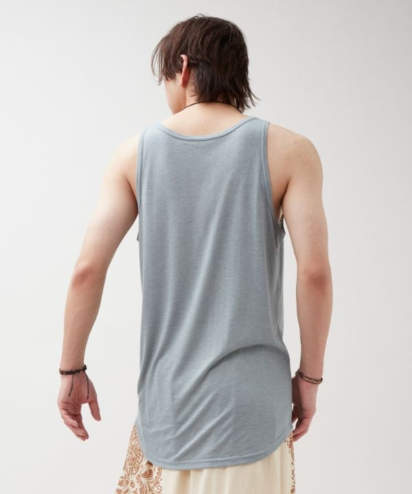 Barong Motif Print Men Tank Top