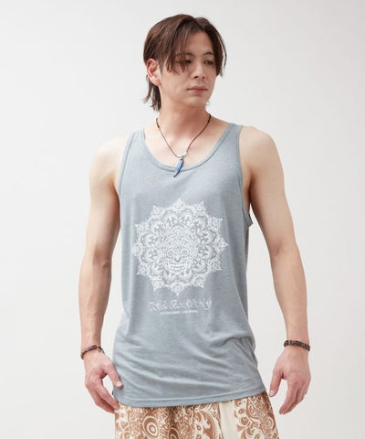 Barong Motif Print Men Tank Top