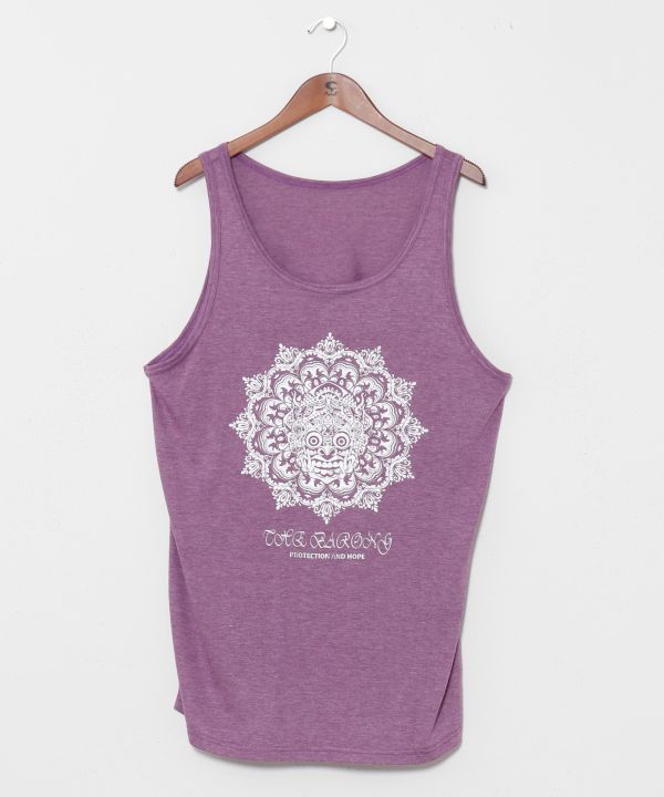 Barong Motif Print Men Tank Top by AMINA - Ametsuchi