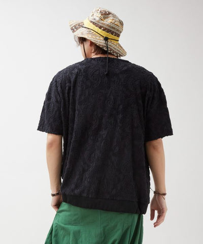 Paisley Pile Casual Top by AMINA - Ametsuchi