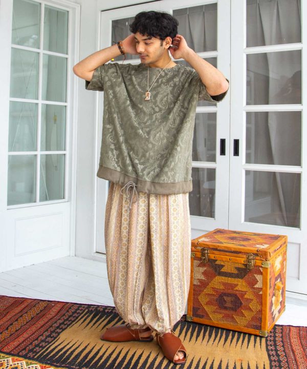 Paisley Pile Casual Top by AMINA - Ametsuchi