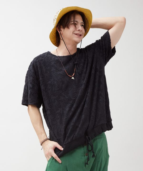 Paisley Pile Casual Top by AMINA - Ametsuchi