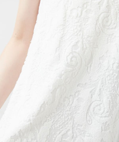 Paisley Pile Fabric Tank Top by AMINA - Ametsuchi